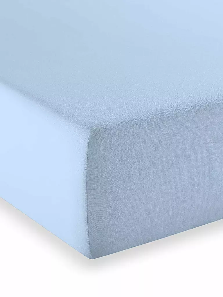 FLEURESSE | Spannleintuch "Elasto Comfort" 180x200cm (Hellblau) | blau