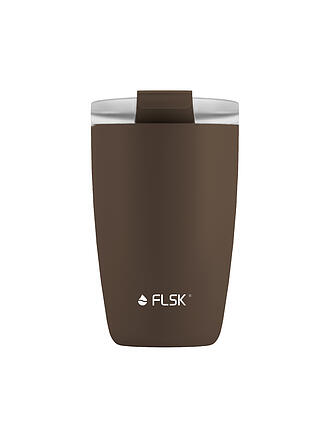FLSK | Isolierbecher - Thermosbecher CUP Coffee to go-Becher 0,35l Edelstahl Chocolate