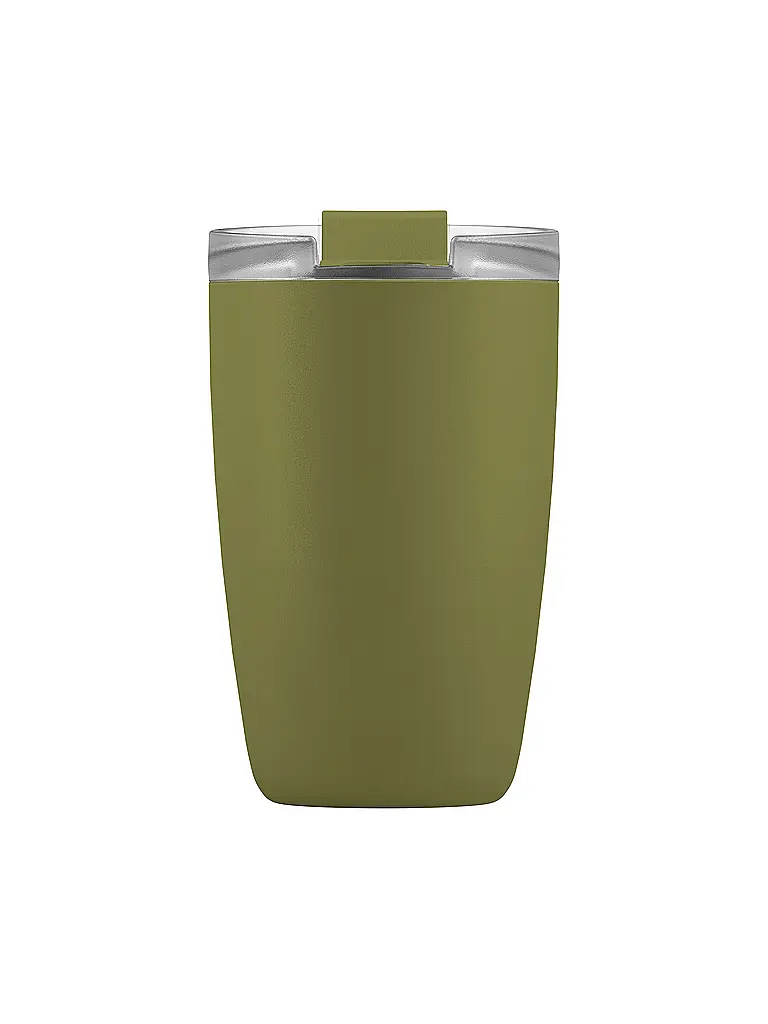FLSK | Isolierbecher - Thermosbecher CUP Coffee to go-Becher 0,35l Edelstahl  Olive | Olive