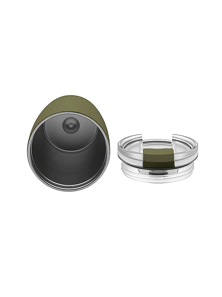 FLSK | Isolierbecher - Thermosbecher CUP Coffee to go-Becher 0,35l Edelstahl  Olive | Olive