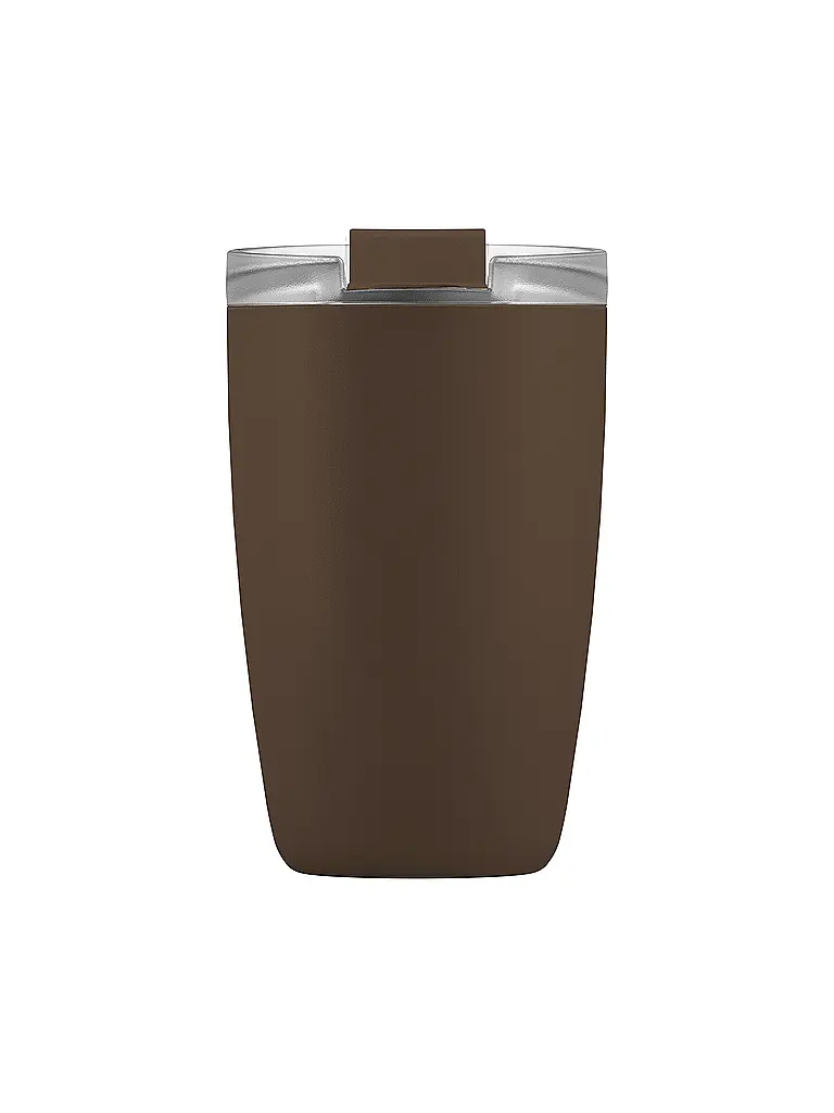FLSK | Isolierbecher - Thermosbecher CUP Coffee to go-Becher 0,35l Edelstahl Chocolate | Braun