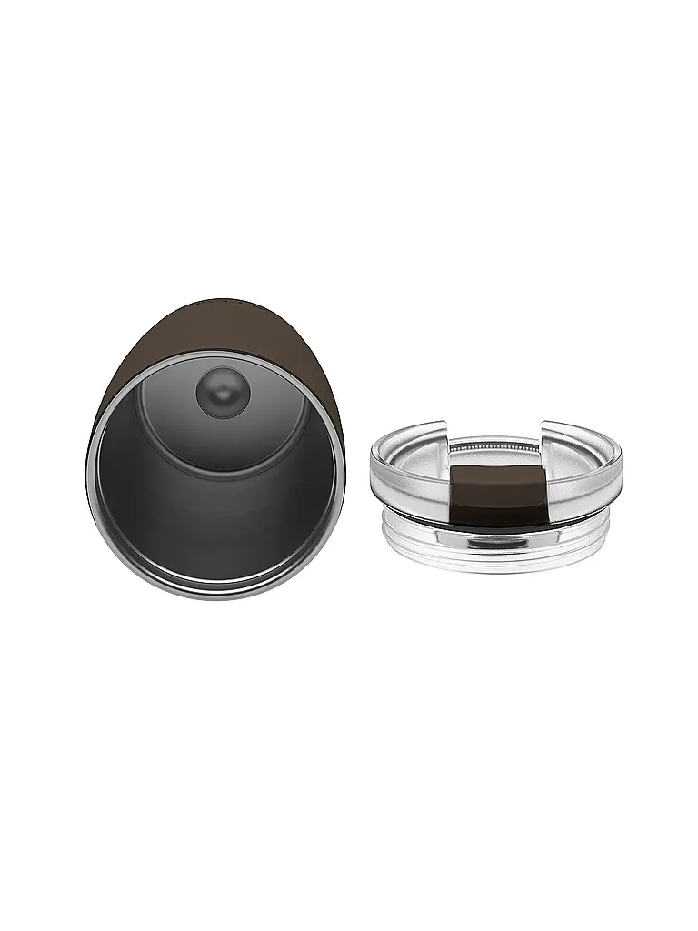 FLSK | Isolierbecher - Thermosbecher CUP Coffee to go-Becher 0,35l Edelstahl Chocolate | Braun
