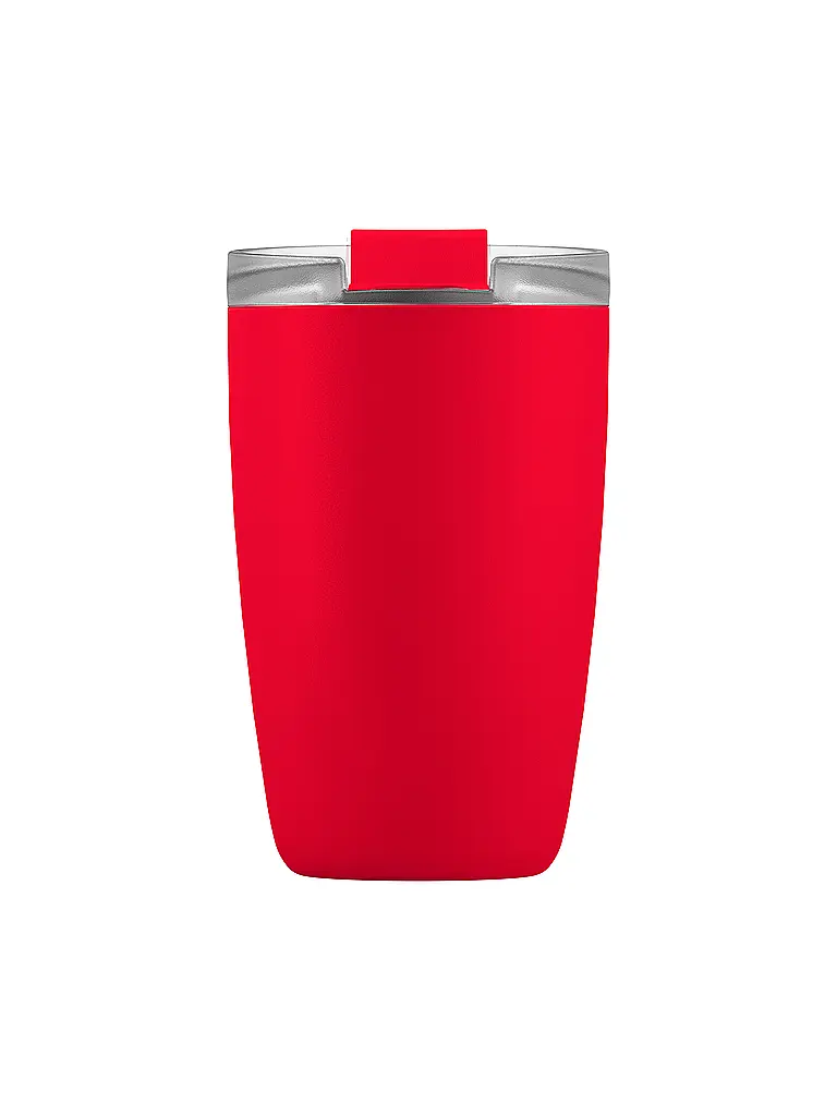 FLSK | Isolierbecher - Thermosbecher CUP Coffee to go-Becher 0,35l Edelstahl Red | Rot