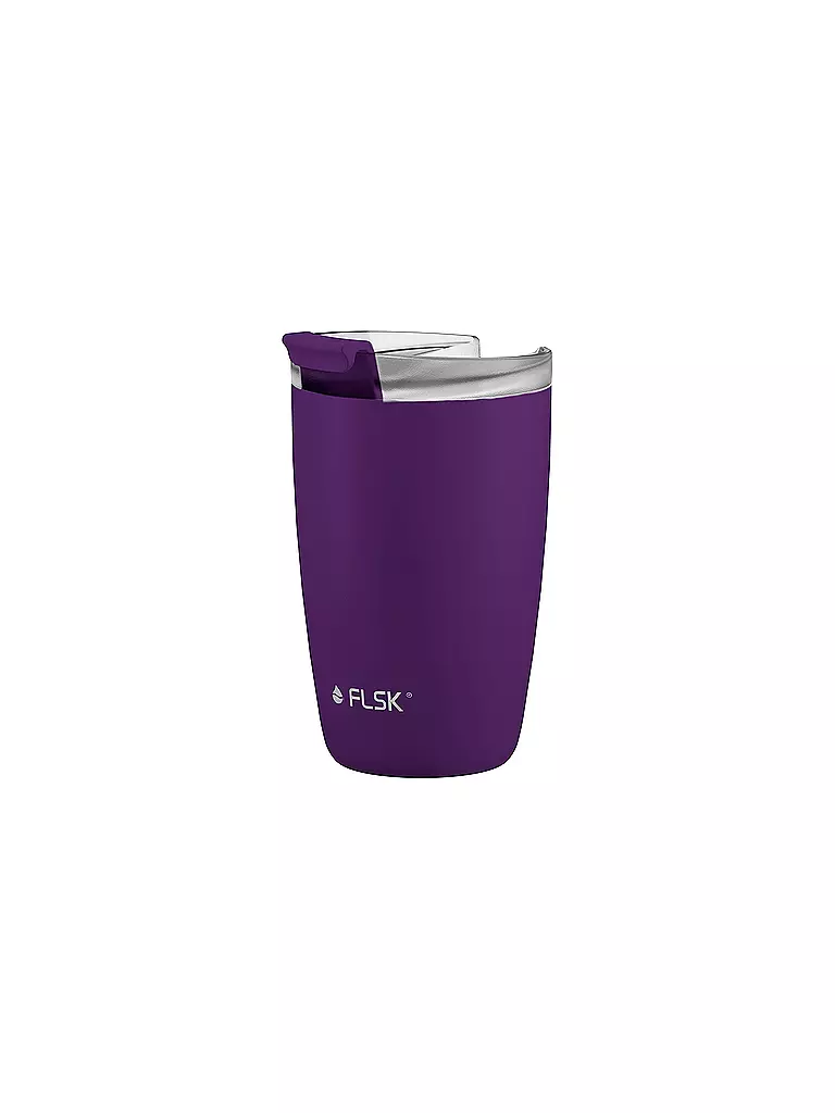 FLSK | Isolierbecher - Thermosbecher CUP Coffee to go-Becher 0,35l Nordic Plum | dunkelgrün