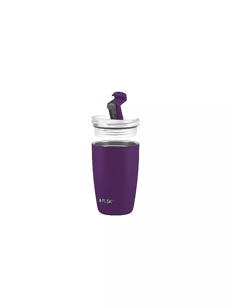 FLSK | Isolierbecher - Thermosbecher CUP Coffee to go-Becher 0,35l Nordic Plum | dunkelgrün