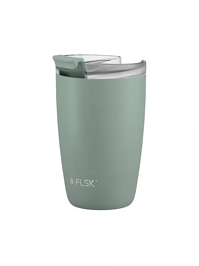 FLSK | Isolierbecher - Thermosbecher CUP Coffee to go-Becher 0,35l Sage | dunkelgrün