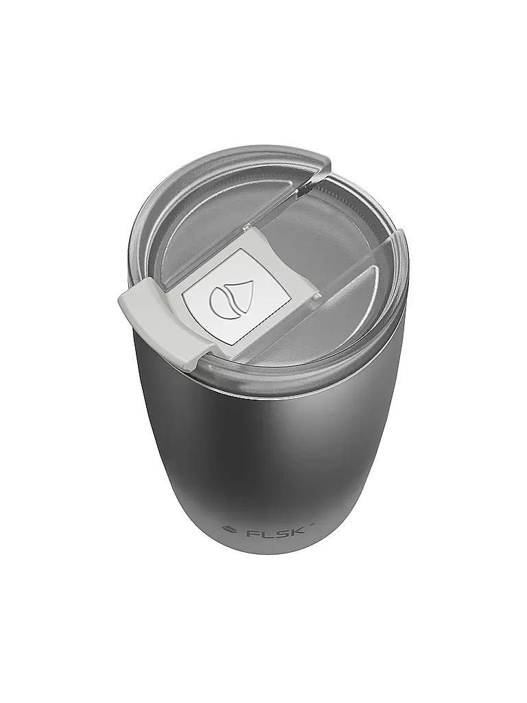 FLSK | Isolierbecher - Thermosbecher CUP Coffee to go-Becher 0,35l Stainless | dunkelgrün