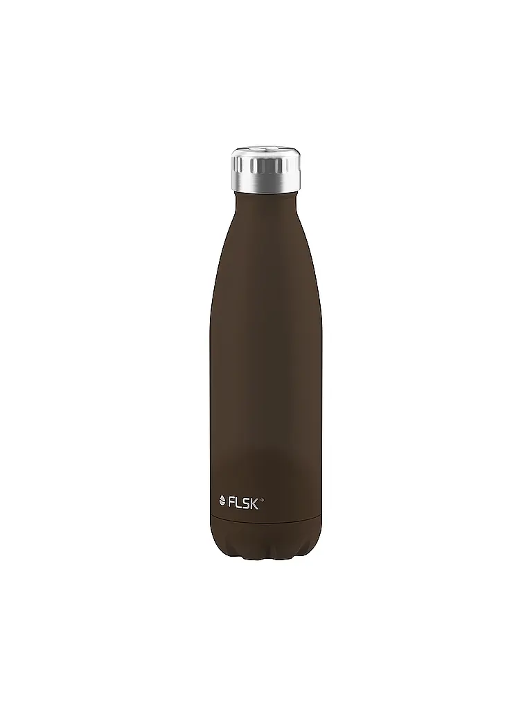 FLSK | Isolierflasche - Thermosflasche 0,5l Edelstahl  Chocolate | braun