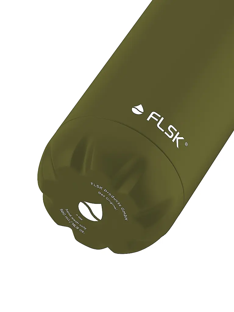 FLSK | Isolierflasche - Thermosflasche 0,5l Edelstahl Olive | olive