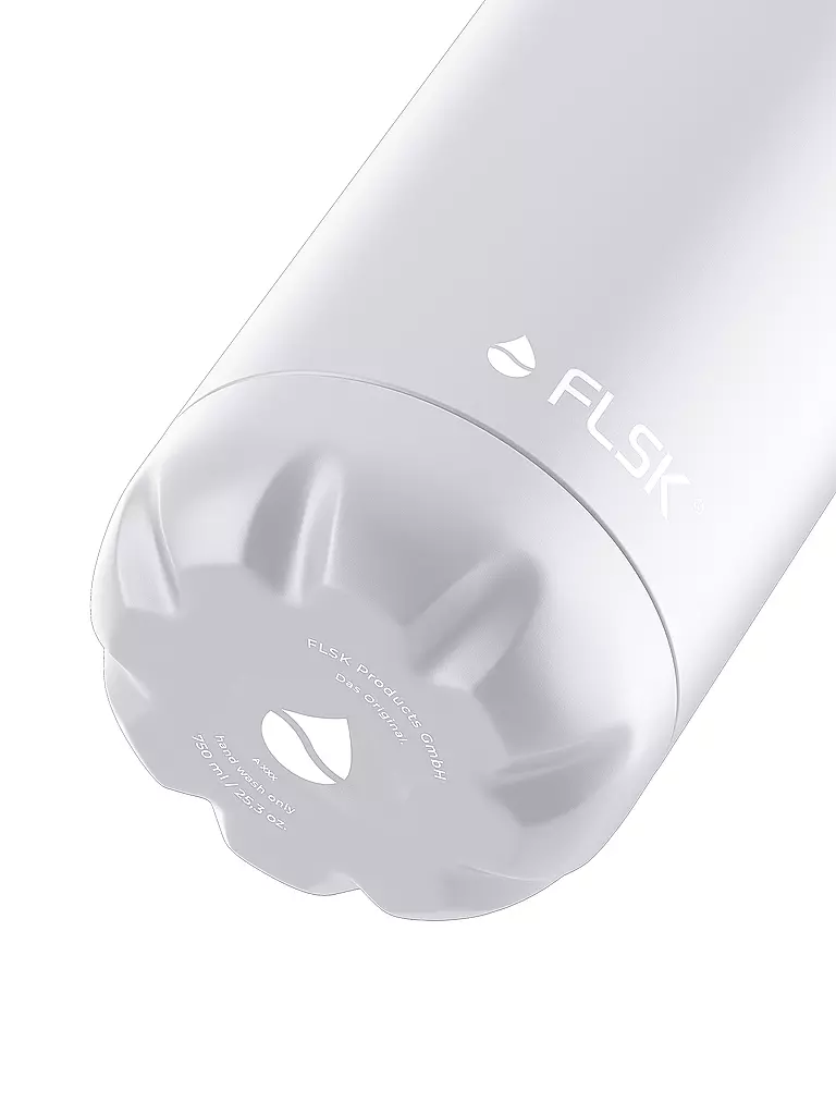FLSK | Isolierflasche - Thermosflasche 0,75l White | dunkelrot