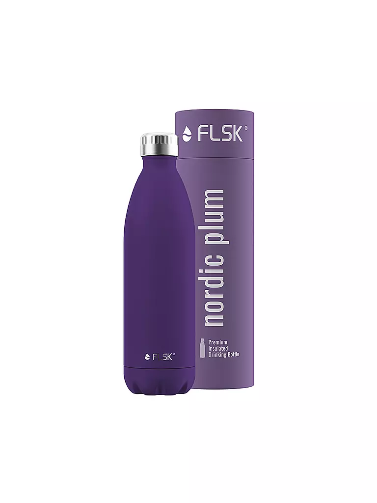 FLSK | Isolierflasche - Thermosflasche 1l  Nordic Plum | weiss