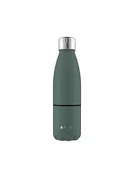 FLSK | Isolierflasche - Trinkflasche mit Becher 0,7l  Stainless | dunkelgrün