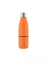 FLSK | Isolierflasche - Trinkflasche mit Becher 0,7l  Stainless | orange