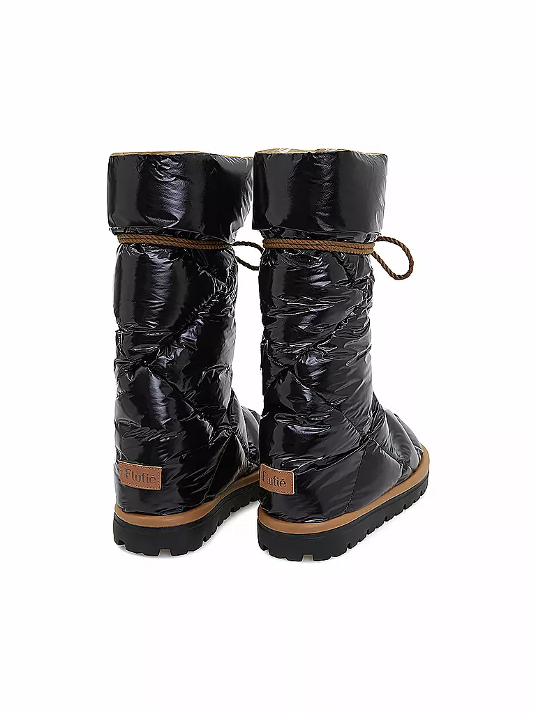 FLUFIE | Snowboots SHINY | schwarz