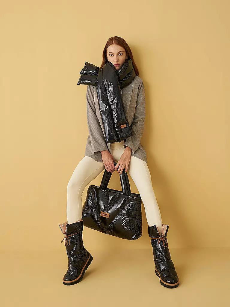 FLUFIE | Snowboots SHINY | schwarz