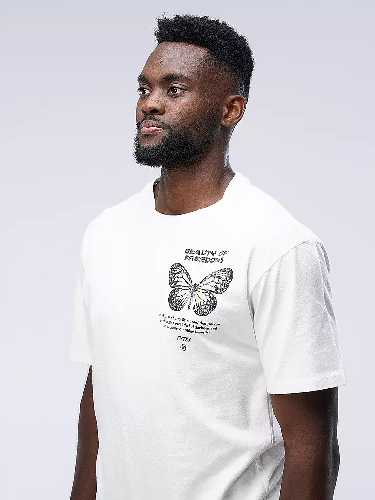 FNTSY | T-Shirt BUTTERFLY | beige