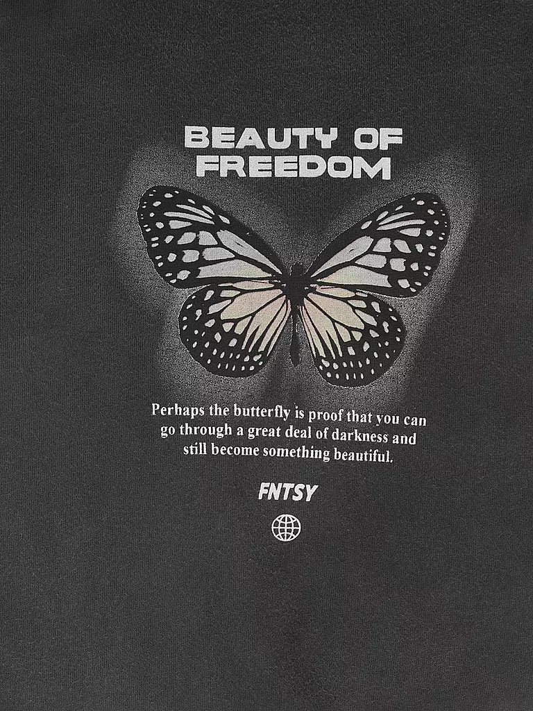 FNTSY | T-Shirt BUTTERFLY | grau