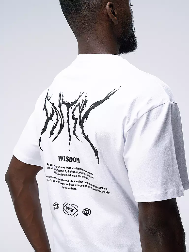 FNTSY | T-Shirt WISDOM | weiss