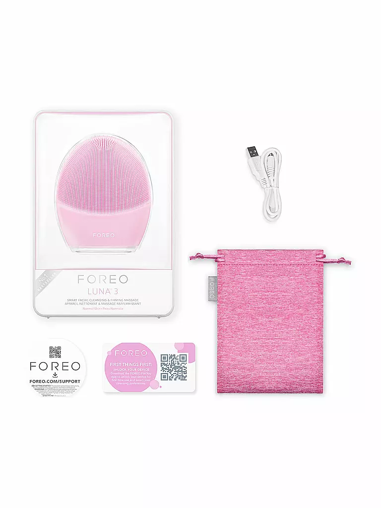 FOREO | LUNA™ 3 normal skin - Gesichtsreinigungs- und Massagegerät für normale Haut | rosa