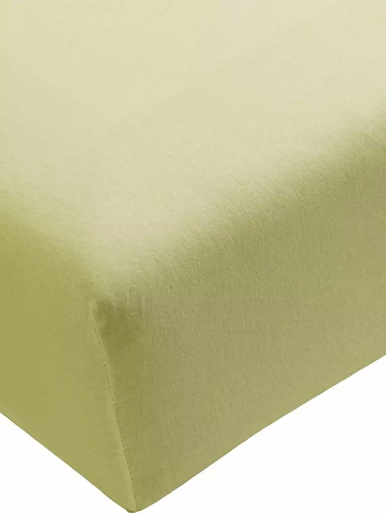 FORMESSE | Jersey-Spannleintuch "Bella Donna"  90/190 cm - 100/220cm (Limette) | grün