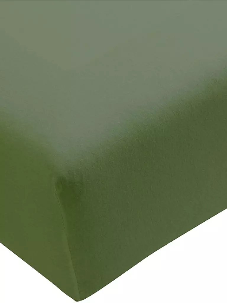 FORMESSE | Jersey-Spannleintuch "Bella Donna" 120/200 cm - 130/220 cm (Olive) | grün