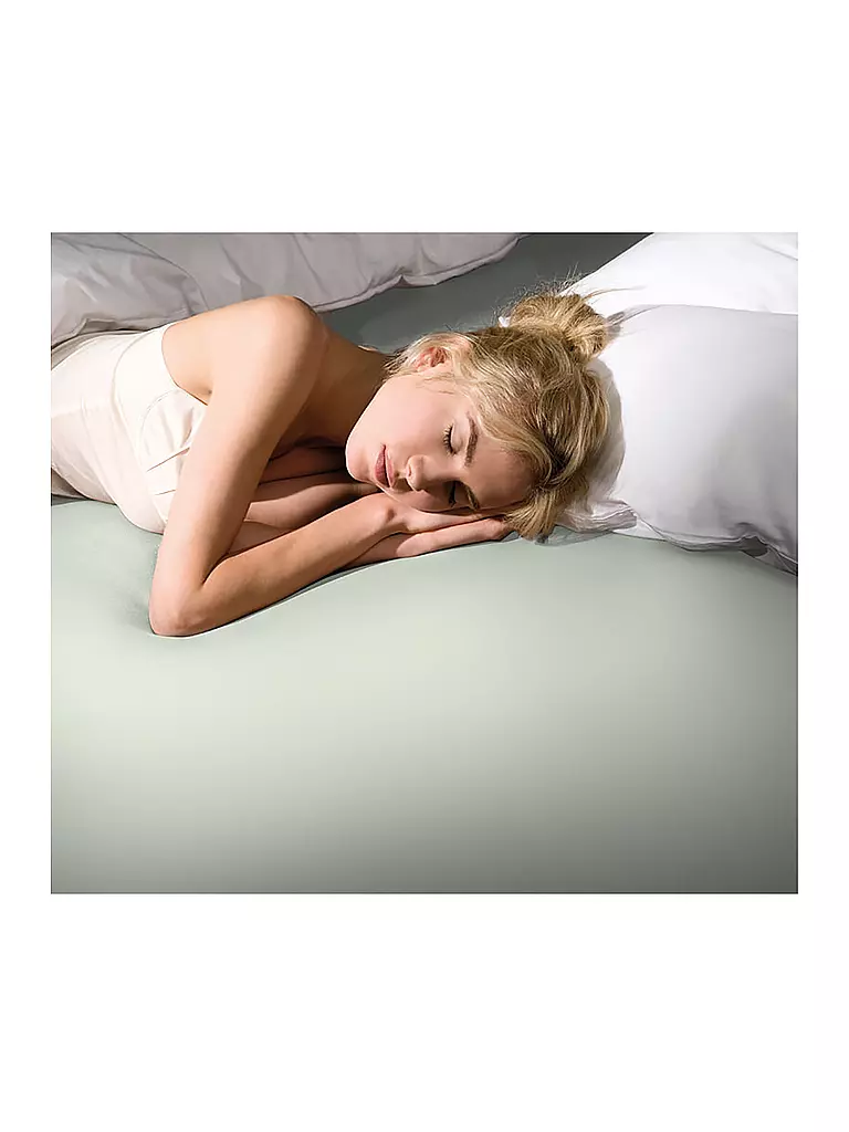 FORMESSE | Jersey-Spannleintuch BELLA DONNA  120/200 cm - 130/220 cm Pastellgrün | hellgrün