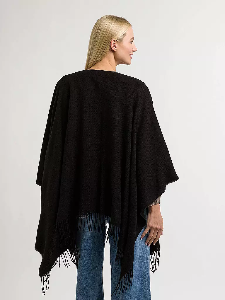 FRAAS | Poncho - Cape RUANA | schwarz