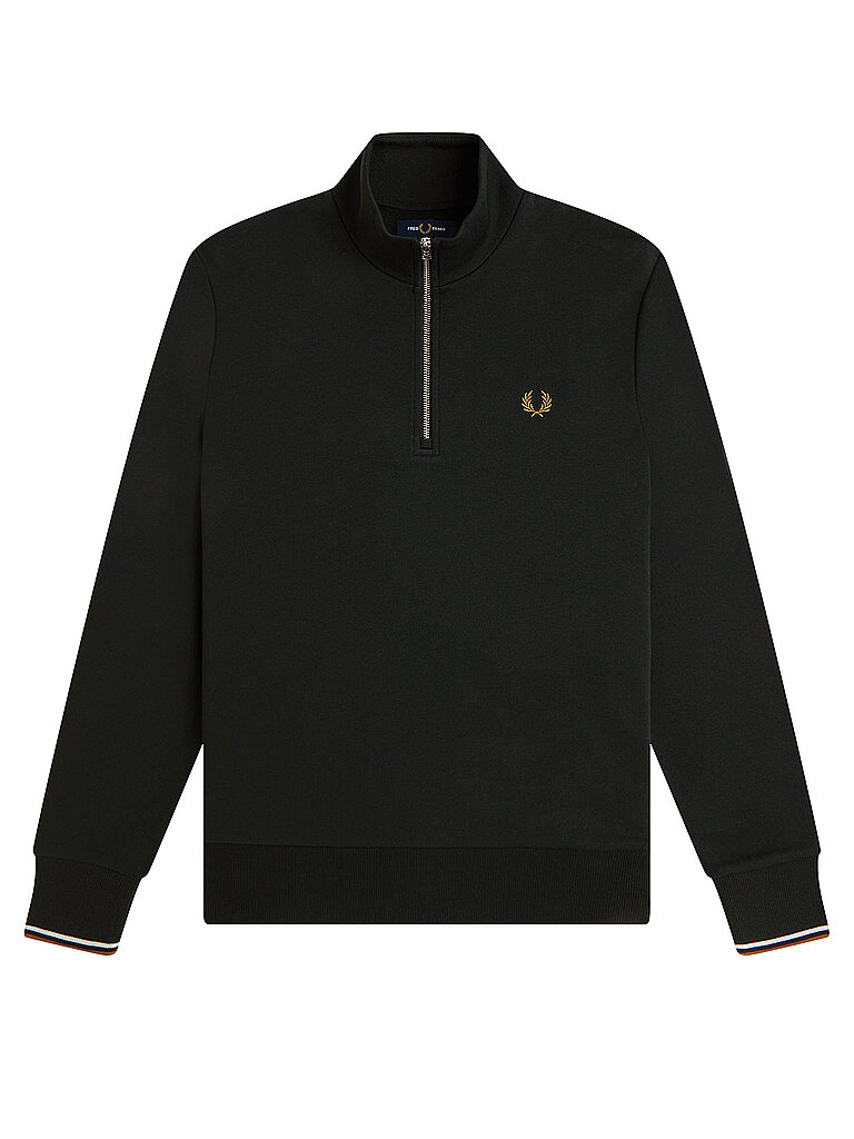 FRED PERRY Troyer Sweater dunkelgrün | L