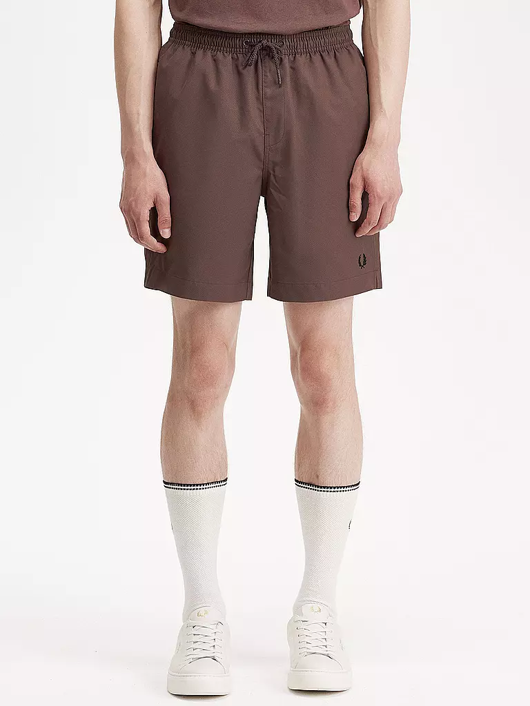 FRED PERRY | Badeshorts | dunkelrot