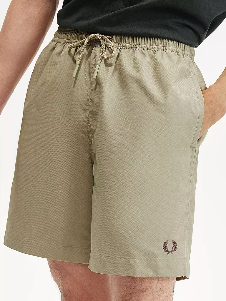 FRED PERRY | Badeshorts | dunkelrot