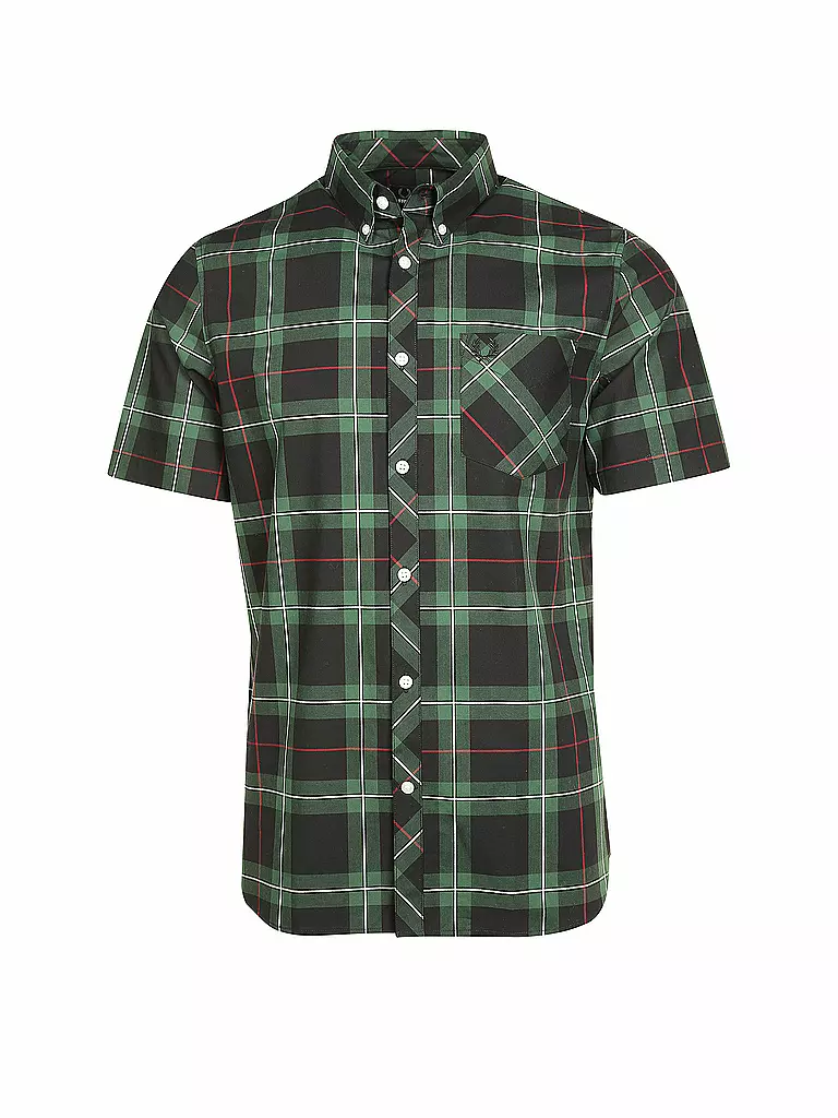 FRED PERRY | Hemd Slim-Fit | grün