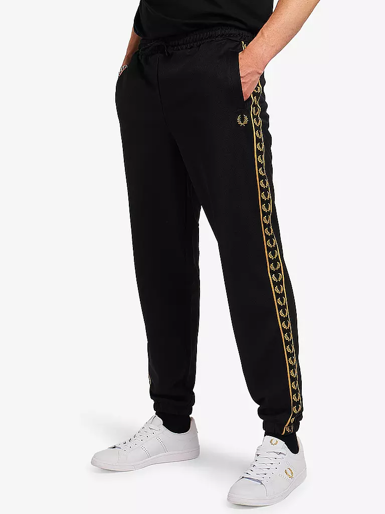 FRED PERRY | Hose Jogging - Fit Gold Kapsel  | schwarz