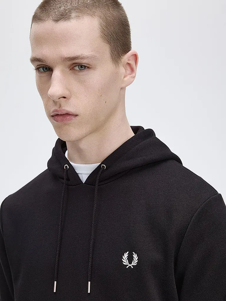 FRED PERRY | Kapuzensweater - Hoodie | schwarz