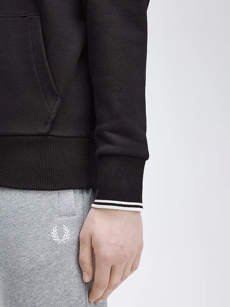 FRED PERRY | Kapuzensweater - Hoodie | schwarz