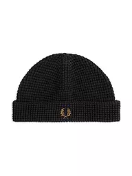 FRED PERRY | Mütze - Haube WAFFLE BEANIE  | schwarz