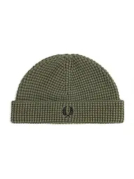 FRED PERRY | Mütze - Haube WAFFLE BEANIE  | olive