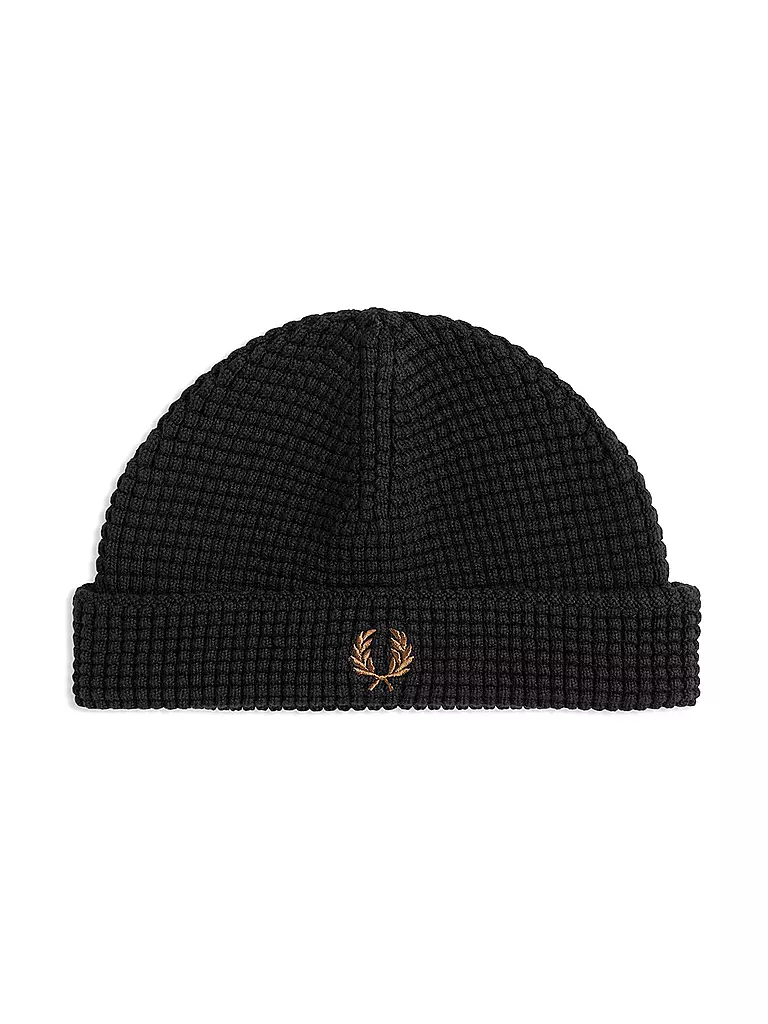 FRED PERRY | Mütze - Haube WAFFLE BEANIE  | schwarz
