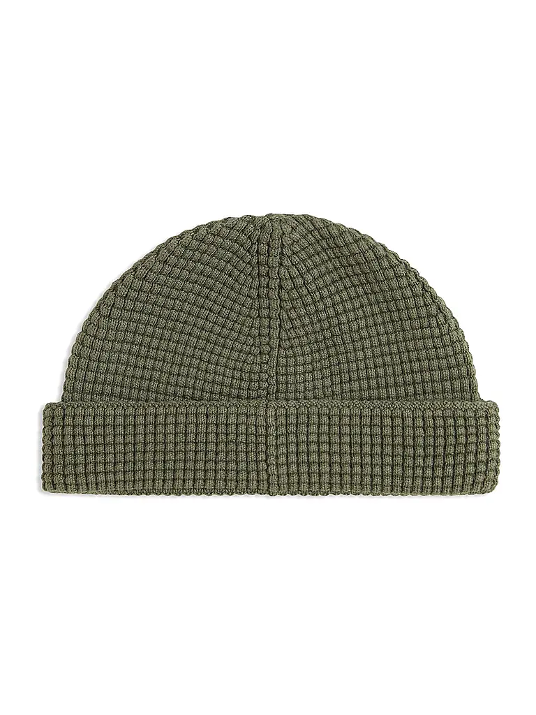FRED PERRY | Mütze - Haube WAFFLE BEANIE  | olive