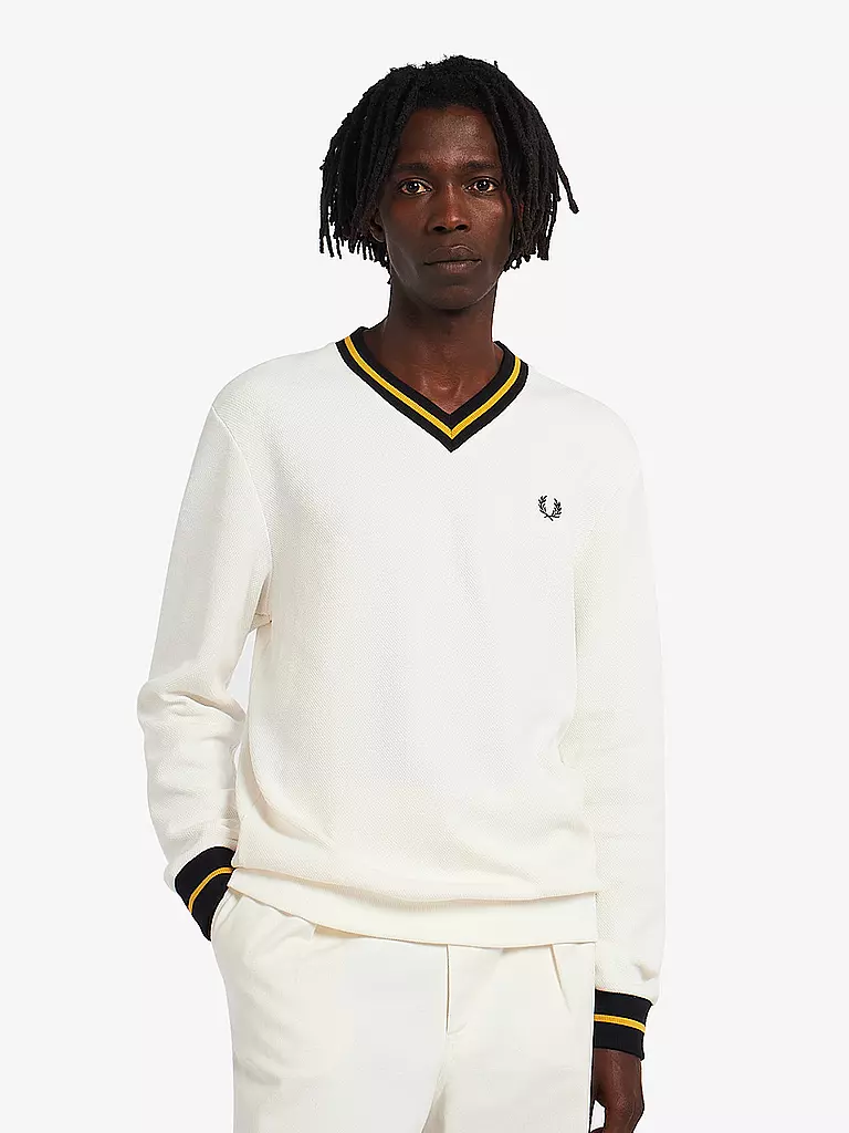 FRED PERRY | Pullover | weiß