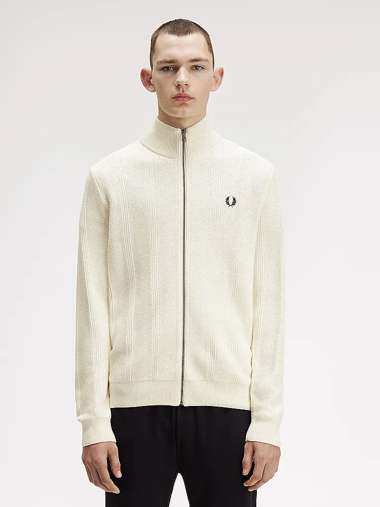 FRED PERRY | Strickjacke | creme