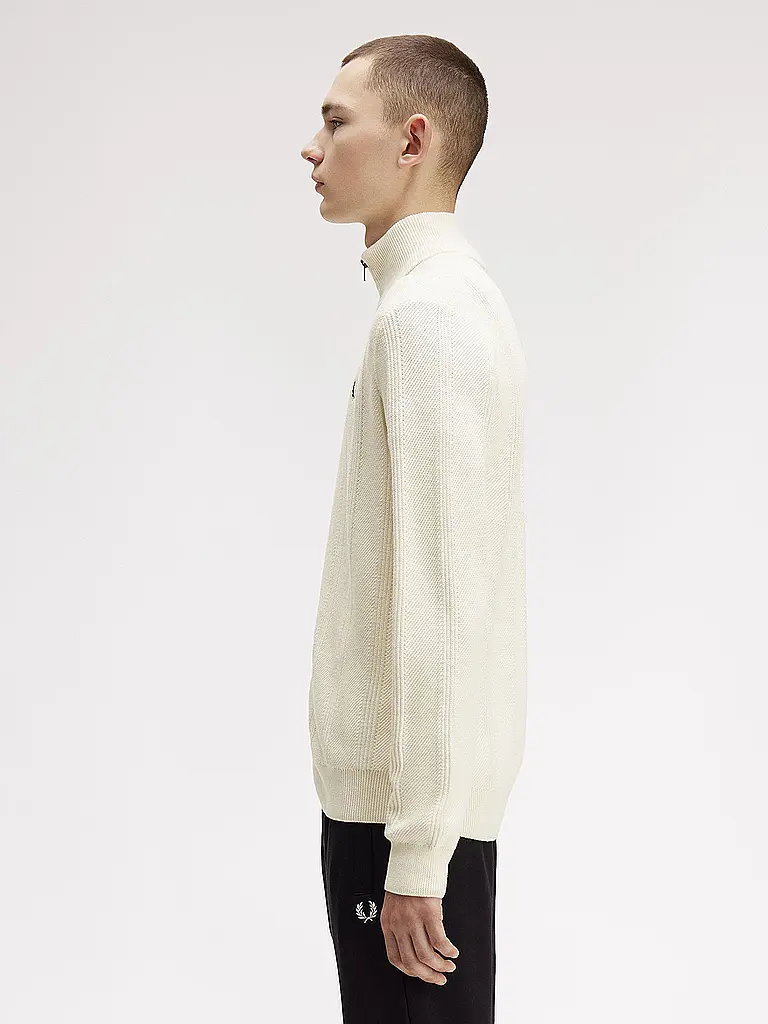 FRED PERRY | Strickjacke | creme