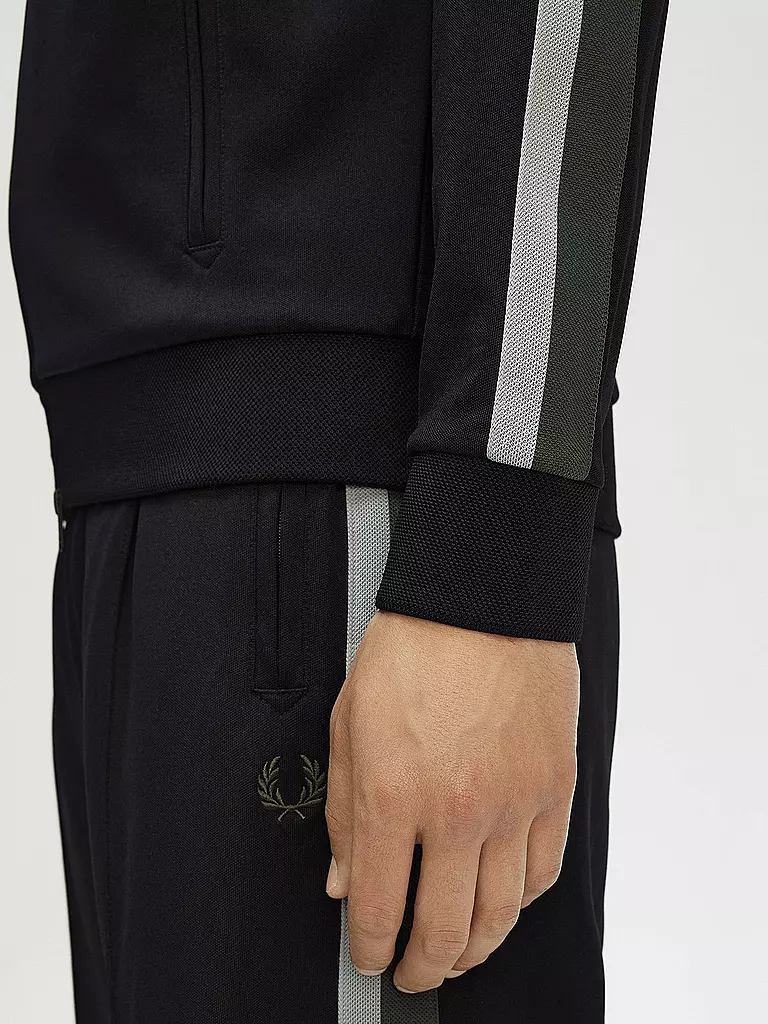 FRED PERRY | Sweatjacke  | schwarz