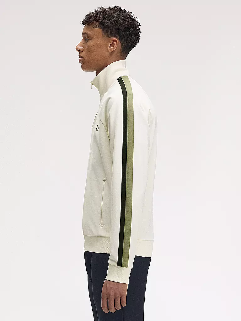 FRED PERRY | Sweatjacke | creme