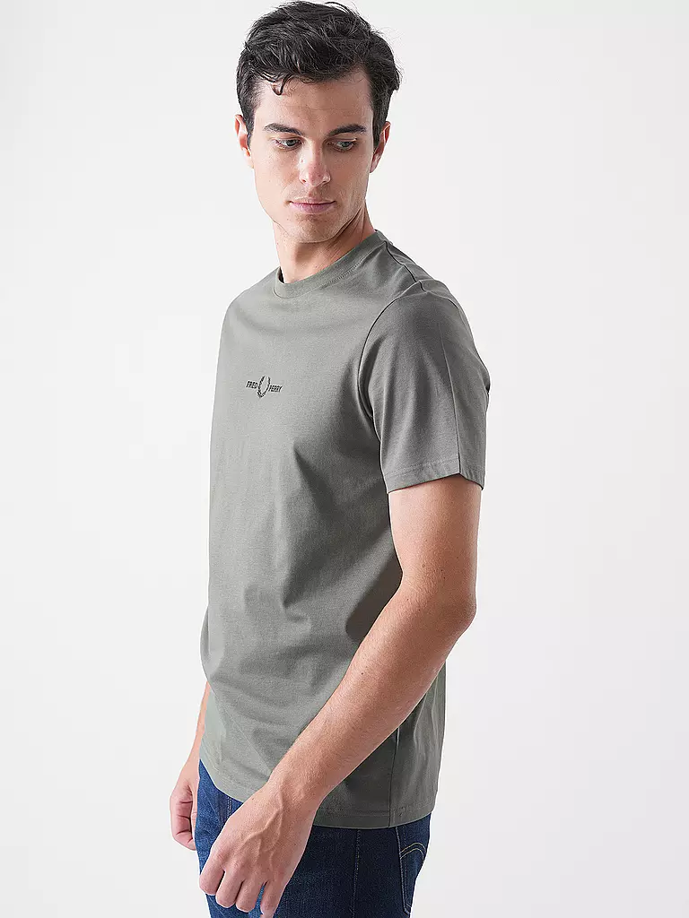 FRED PERRY | T-Shirt  | olive