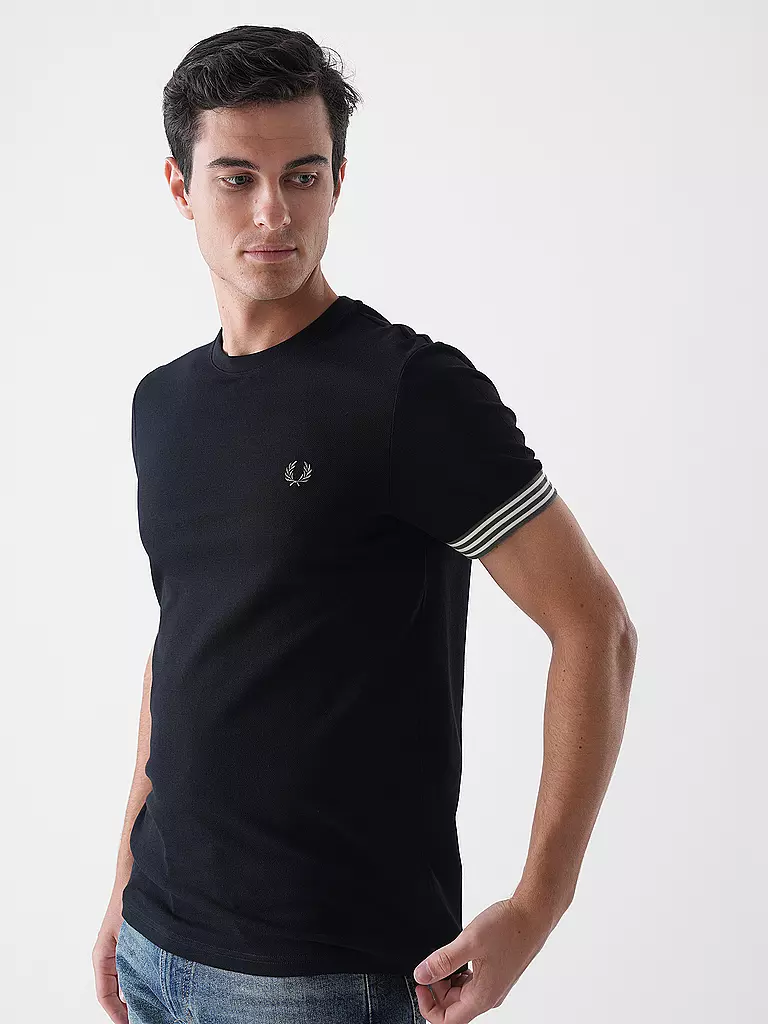 FRED PERRY | T-Shirt  | Schwarz