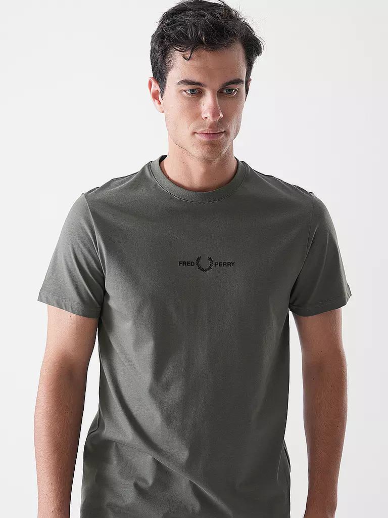 FRED PERRY | T-Shirt  | olive