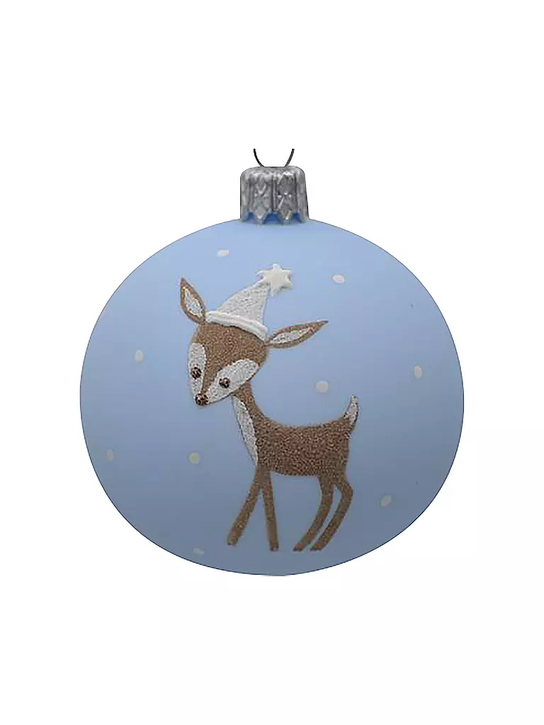 FREEDOM | Weihnachtskugel - Blau Bambi 10 cm | keine Farbe