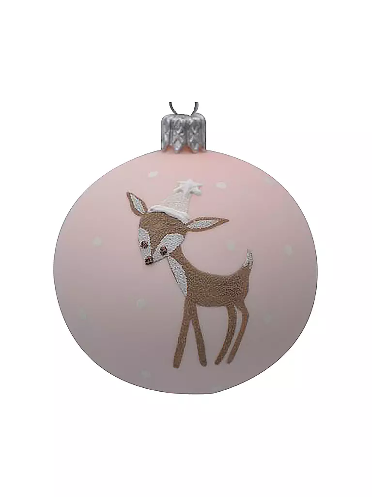FREEDOM | Weihnachtskugel - Rosa Bambi 7 cm | keine Farbe