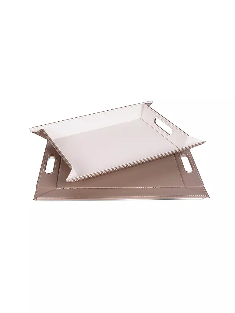 FREEFORM | Wendetablett 45x35cm Taupe/Weiss | bunt