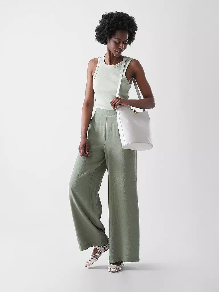 FURLA | Ledertasche - Bucket Bag SFERA  | weiss